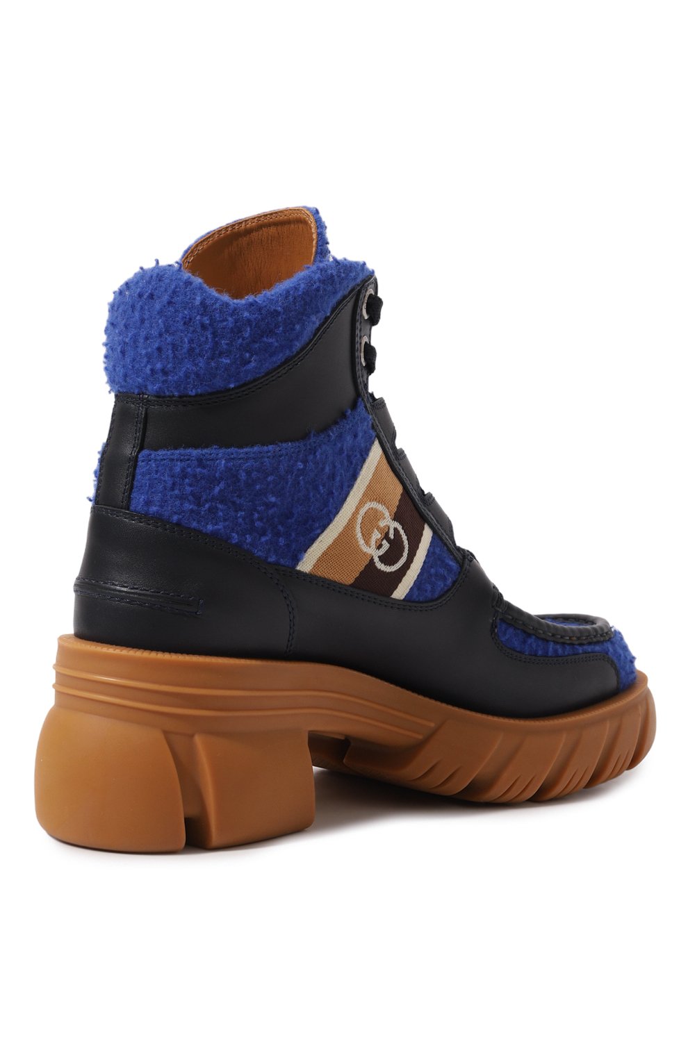 Комбинированные ботинки romance GUCCI, арт. 681771 2JW20, фото 5