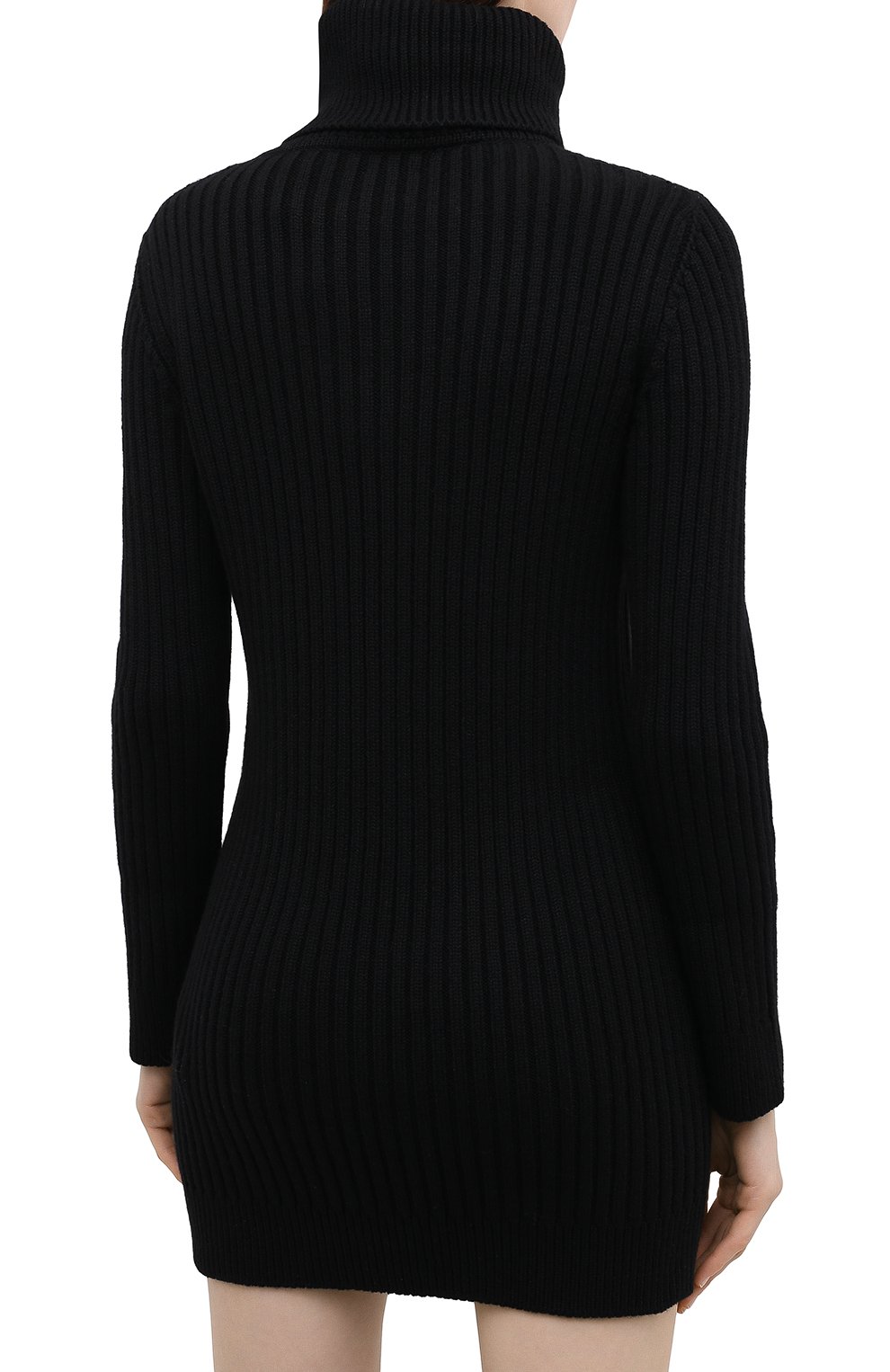 Кашемировое платье SAINT LAURENT черного цвета по цене 180500 руб., арт. 636046/YALJ2, фото 4 Кашемировое платье SAINT LAURENT, арт. 636046/YALJ2, фото 4