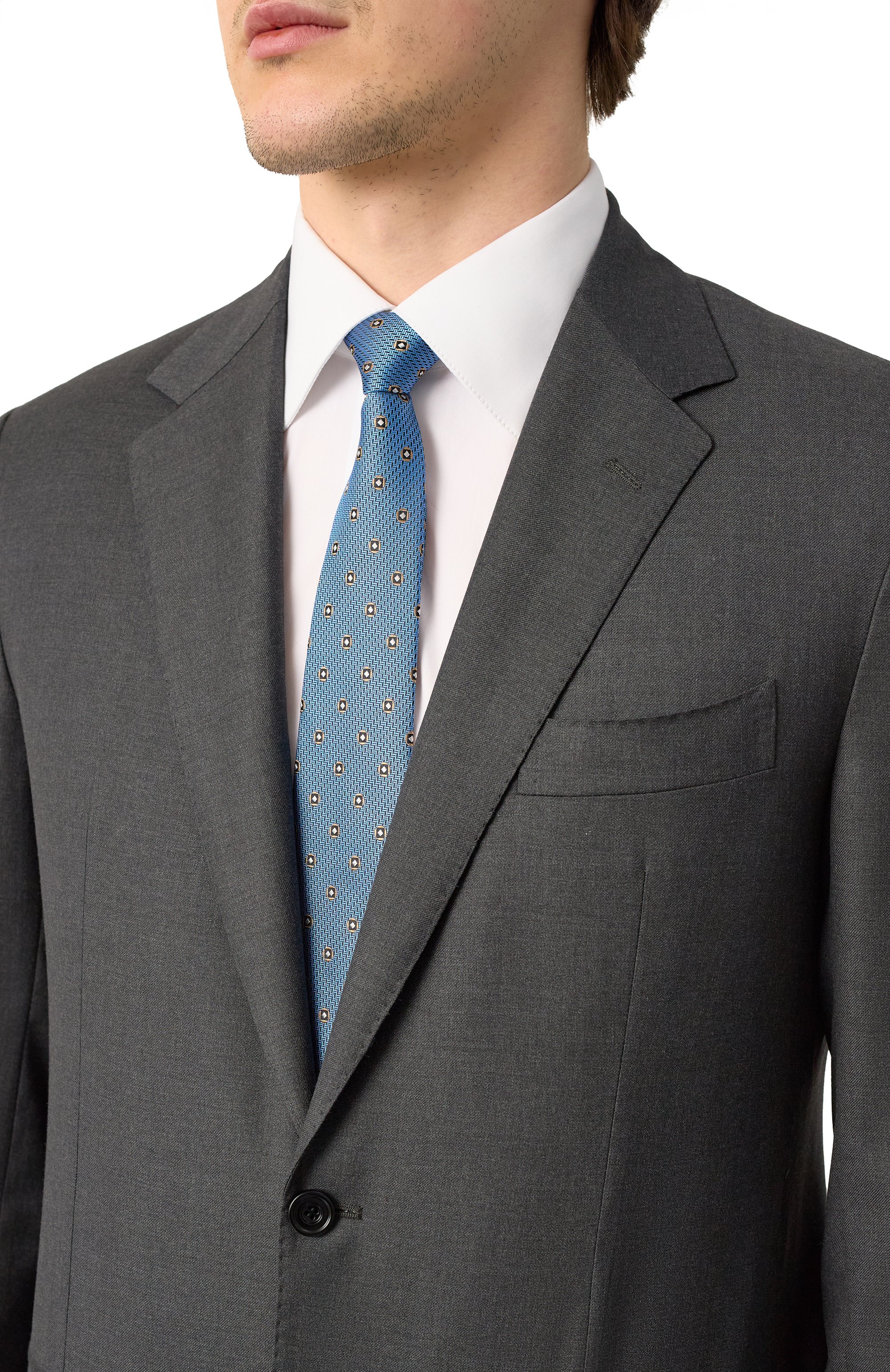 Шелковый галстук CANALI, арт. 18/HJ04247, фото 2