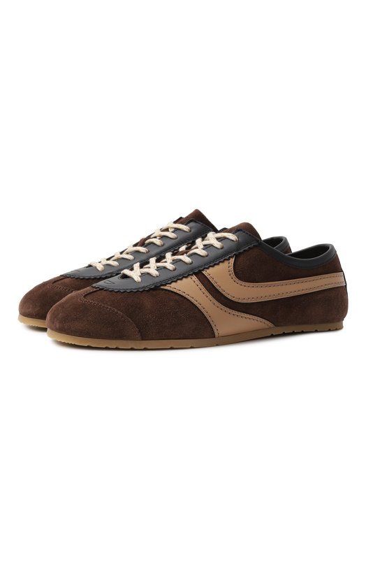 Замшевые кеды Dries Van Noten WS251/1159/126 Коричневый WS251/1159/126
