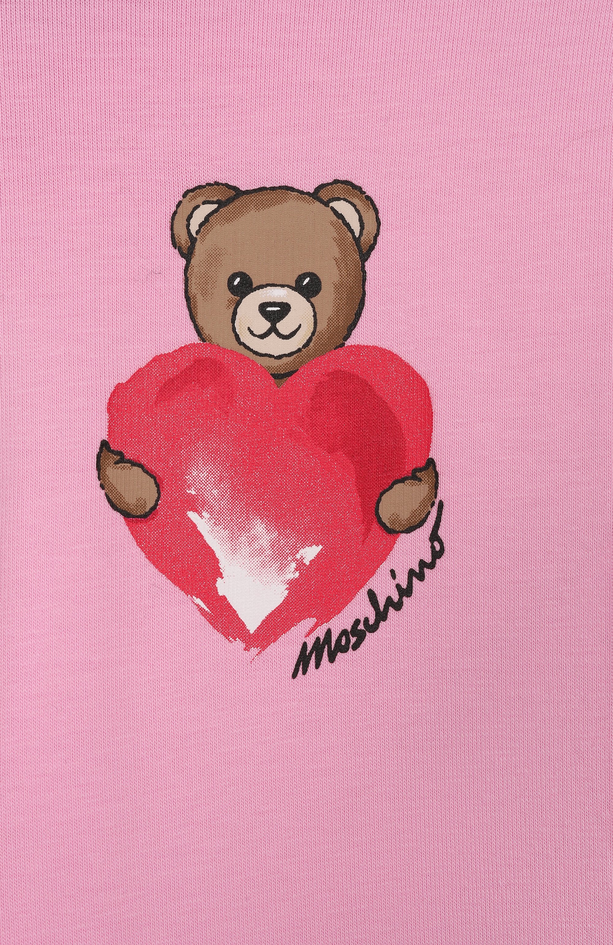 Комплект из футболки и брюк MOSCHINO розового цвета по цене 19950 руб., арт. HDG01P/LBA00, фото 6 Комплект из футболки и брюк MOSCHINO, арт. HDG01P/LBA00, фото 6