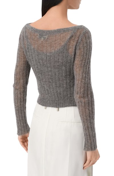 Кардиган SHUSHU/TONG серого цвета по цене 82050 руб., арт. MWDFT030/SUP813, фото 4 Кардиган SHUSHU/TONG, арт. MWDFT030/SUP813, фото 4