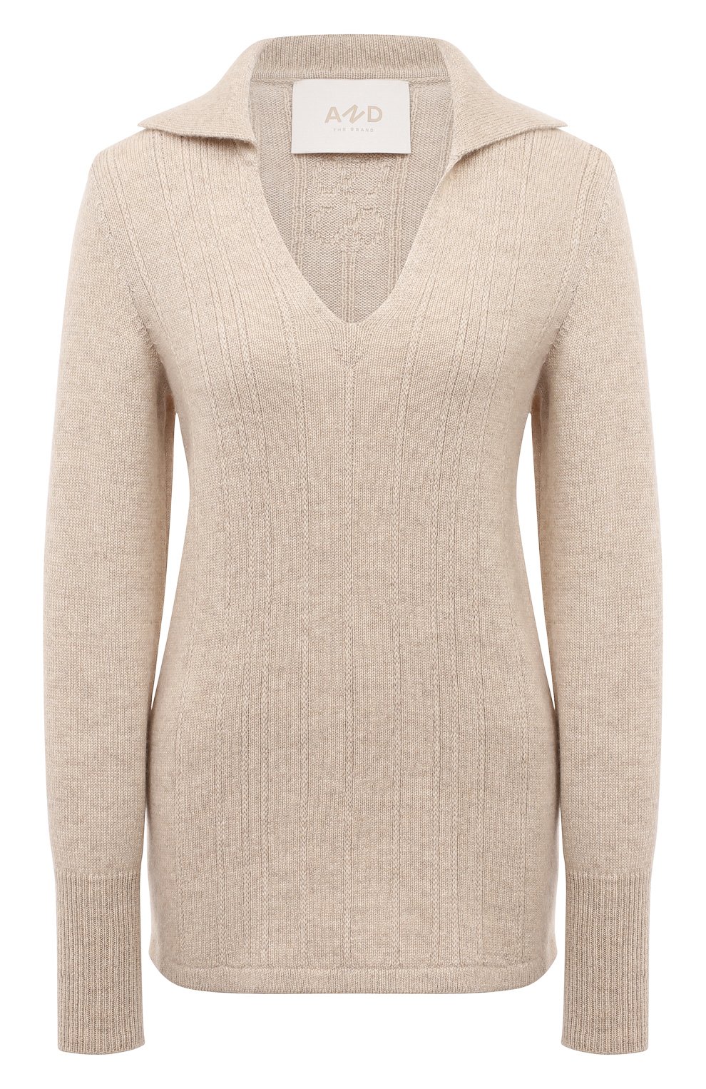 Кашемировый пуловер AND THE BRAND, арт. W24-JM027-1001-102, фото 1