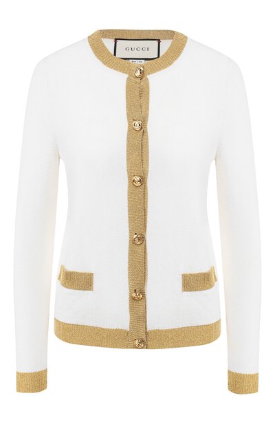 Женский кардиган из смеси кашемира и шелка GUCCI, арт. 555046/X9M84