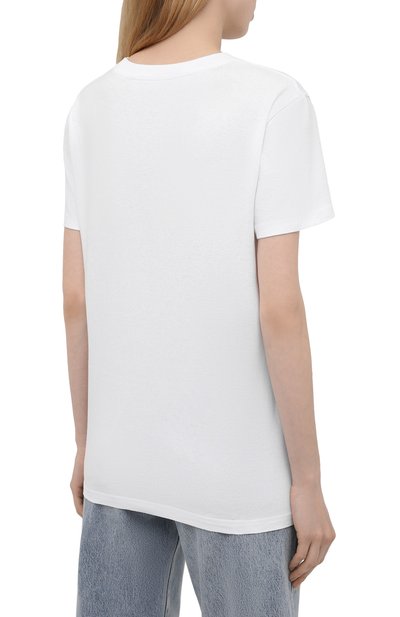 Хлопковая футболка OFF-WHITE белого цвета по цене 21300 руб., арт. 0WAA049R21JER006, фото 4 Хлопковая футболка OFF-WHITE, арт. 0WAA049R21JER006, фото 4