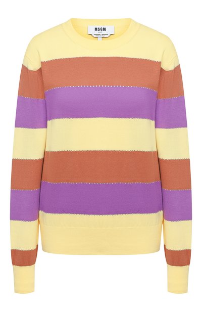Хлопковый пуловер MSGM, арт. 2943MDM112 207635, фото 1
