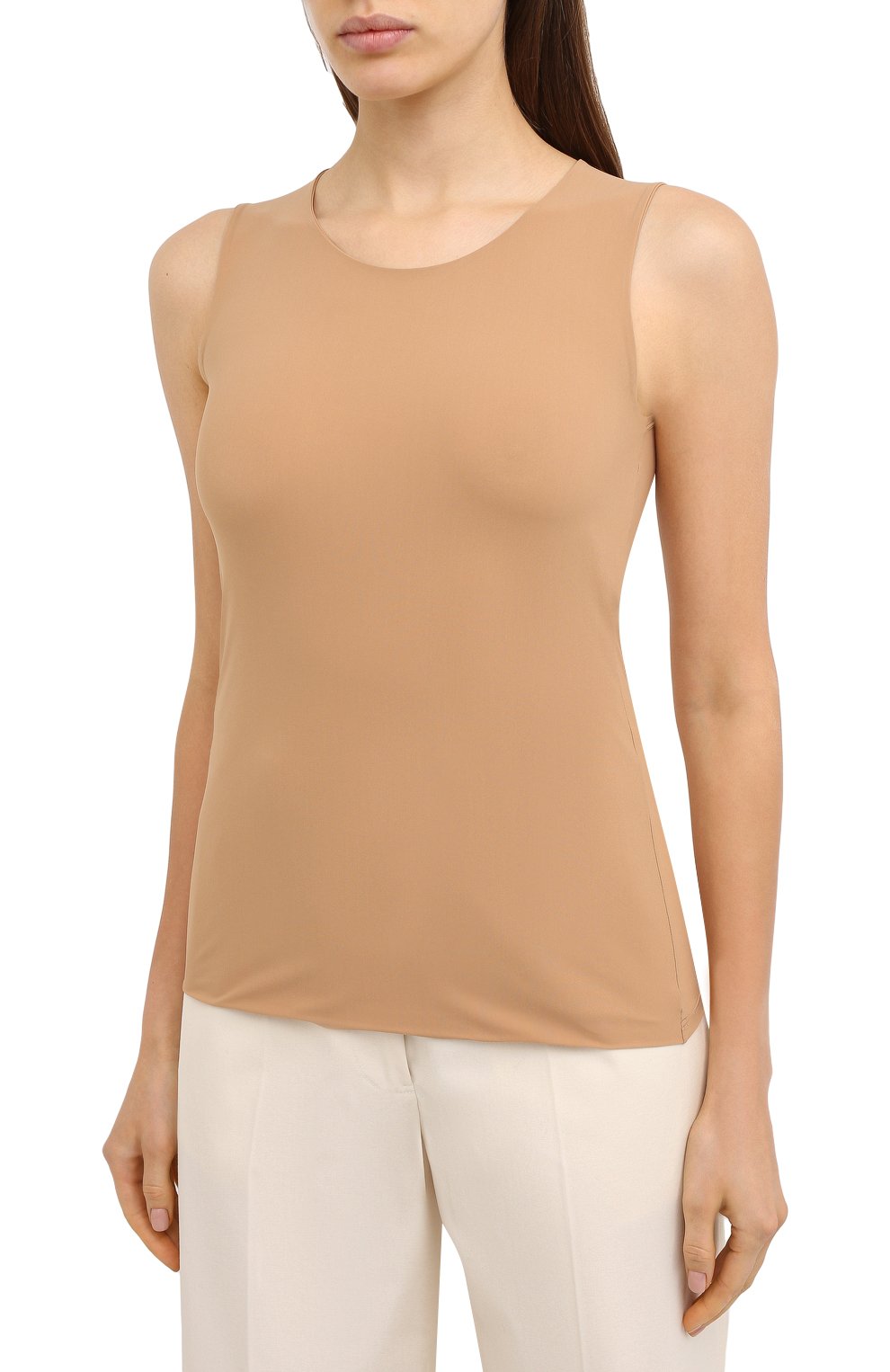 Топ JIL SANDER бежевого цвета по цене 26350 руб., арт. JSCR705036-WR477108, фото 3 Топ JIL SANDER, арт. JSCR705036-WR477108, фото 3