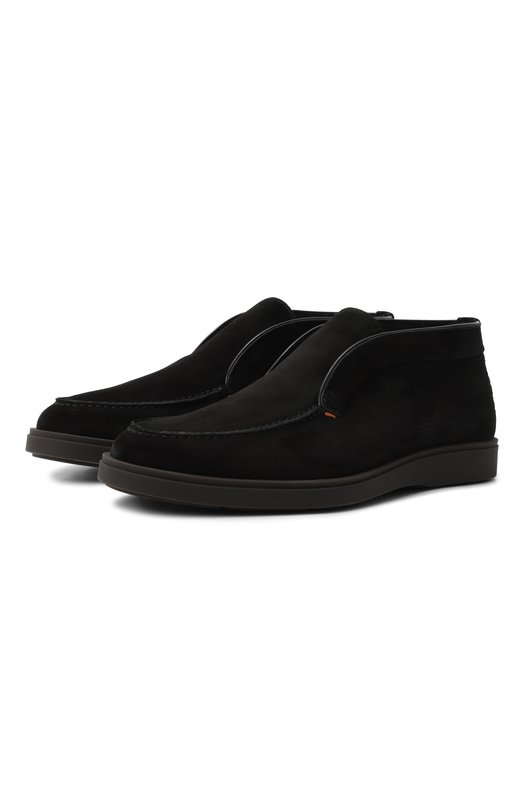 Замшевые ботинки Detroit Santoni MGDG17823SM0AGEXG76 Чёрный MGDG17823SM0AGEXG76