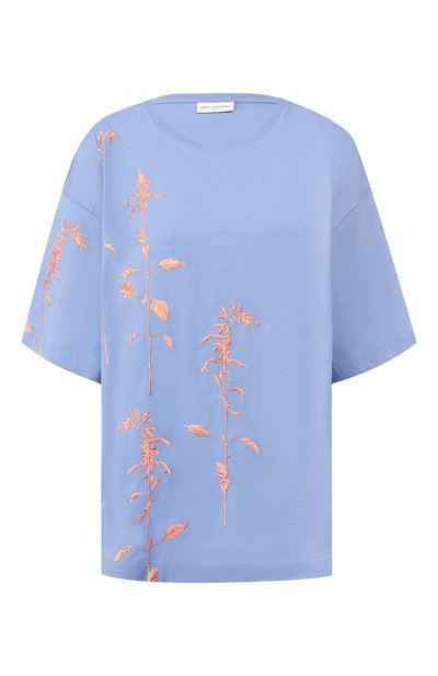 Женская хлопковая футболка DRIES VAN NOTEN, арт. 192-11179-8611