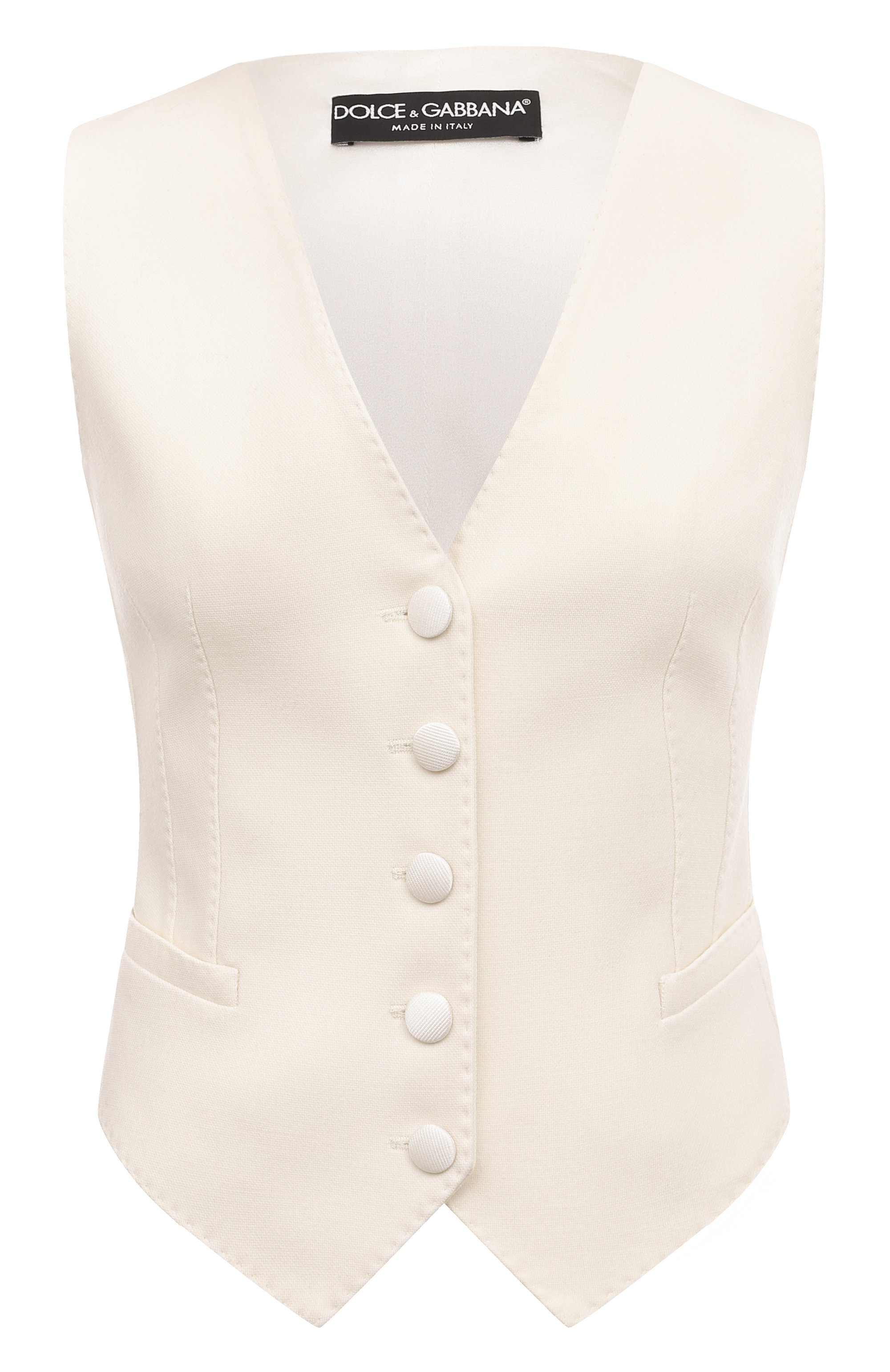 Жилет из шерсти и шелка DOLCE & GABBANA, арт. F79H5T/GDCBV, фото 1