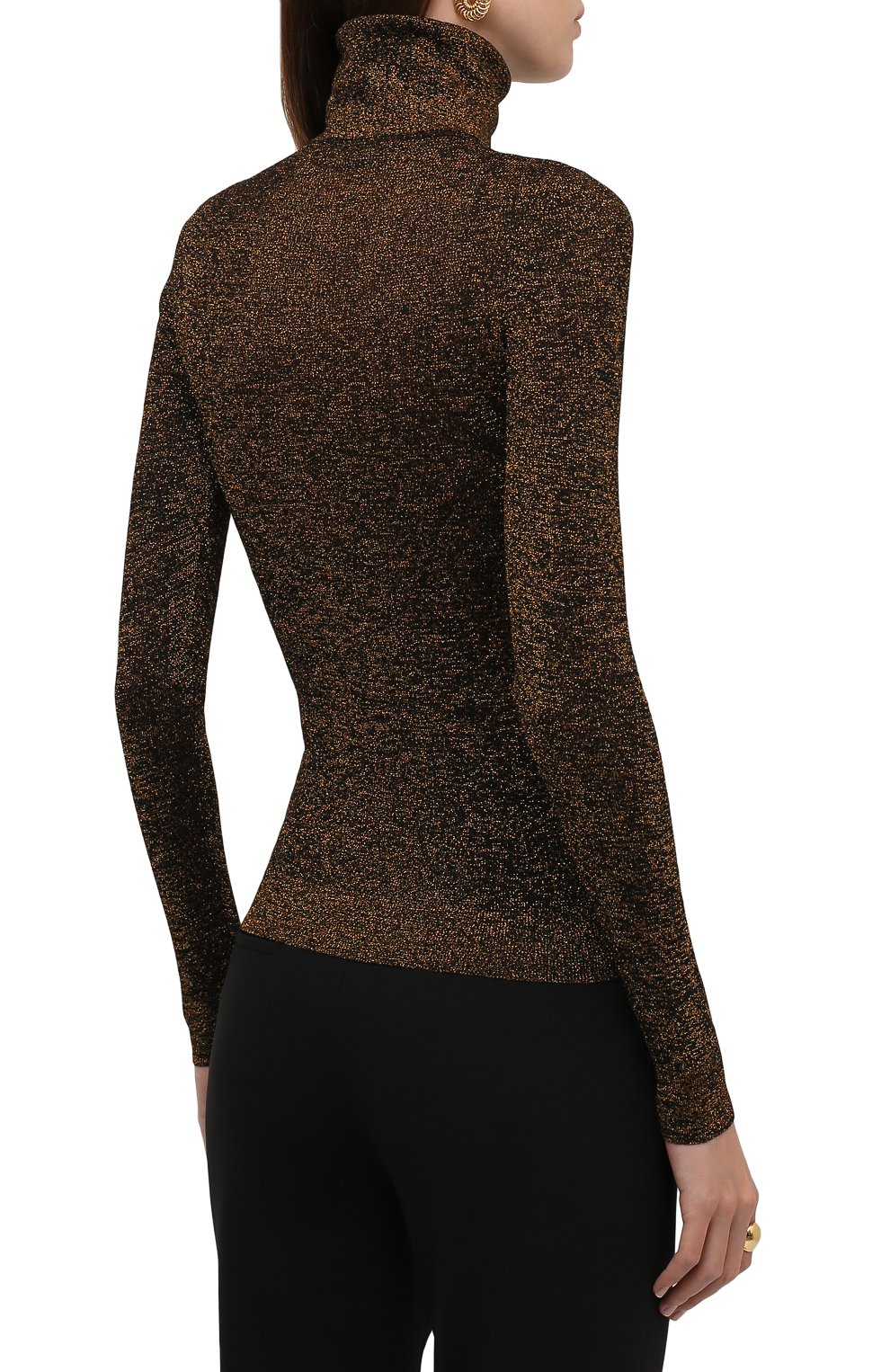 Водолазка SAINT LAURENT коричневого цвета по цене 104500 руб., арт. 670517/Y75GI, фото 4 Водолазка SAINT LAURENT, арт. 670517/Y75GI, фото 4