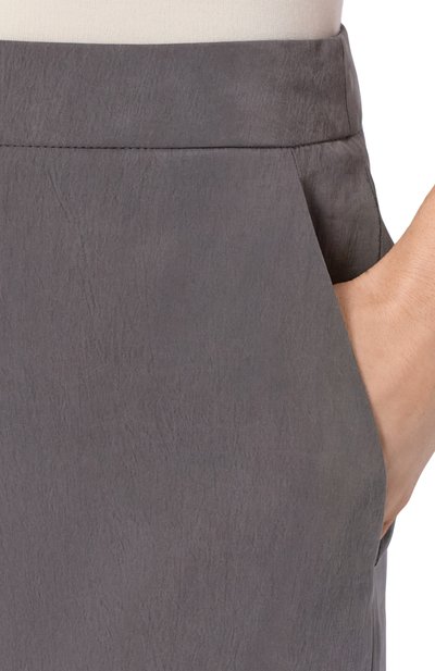 Шелковые брюки GIORGIO ARMANI серого цвета по цене 215000 руб., арт. GW002795/TE13824, фото 5 Шелковые брюки GIORGIO ARMANI, арт. GW002795/TE13824, фото 5