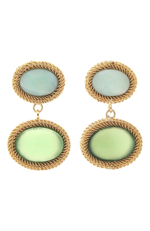 Серьги Crystalline Jewellery 304 Зелёный 304