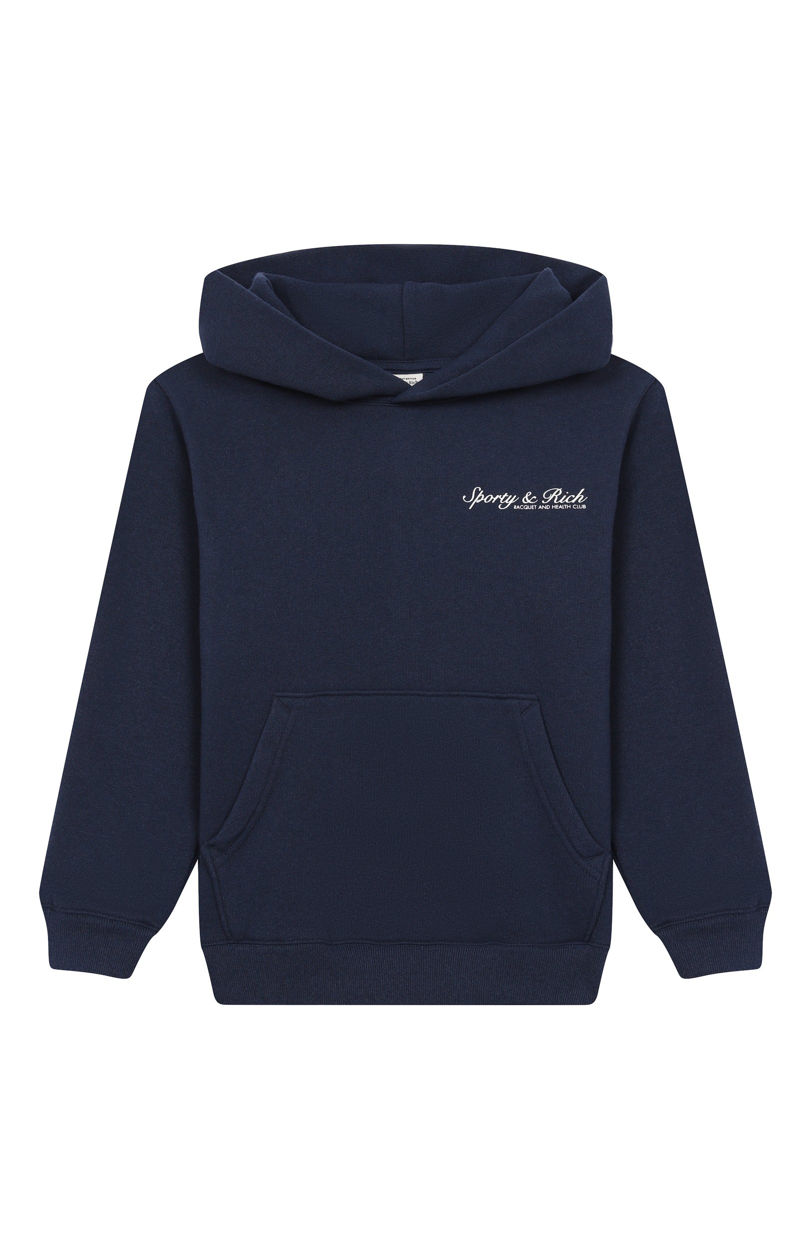 Худи SPORTY AND RICH темно-синего цвета по цене 17550 руб., арт. WS075712300BL132, фото 1 Худи SPORTY AND RICH, арт. WS075712300BL132, фото 1