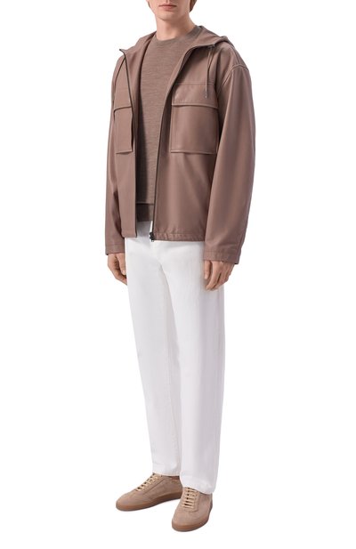 Кожаная куртка MVST, арт. M26.2PM.L011/L011 NAPPA CREAM, фото 2