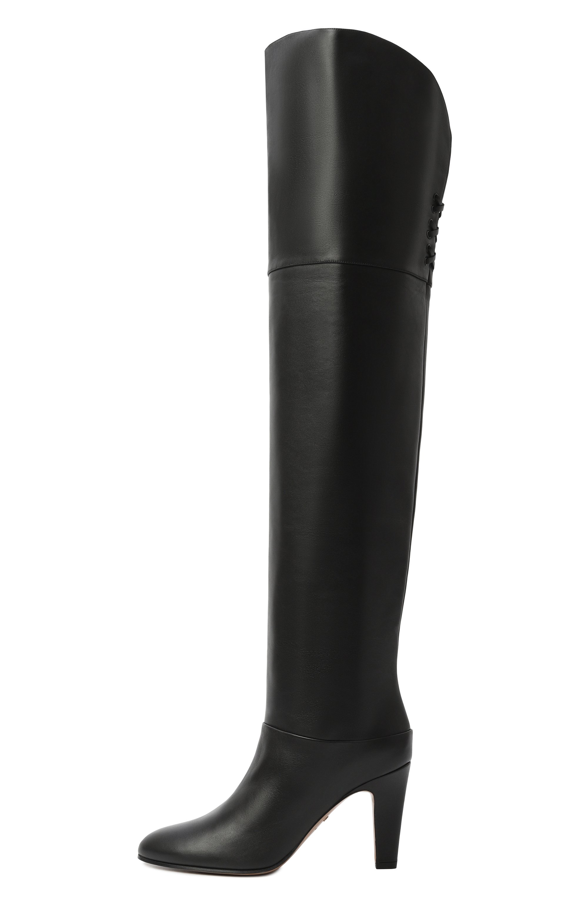 Кожаные ботфорты eve 85 CHLOÉ, арт. CHC24A03PMF, фото 4