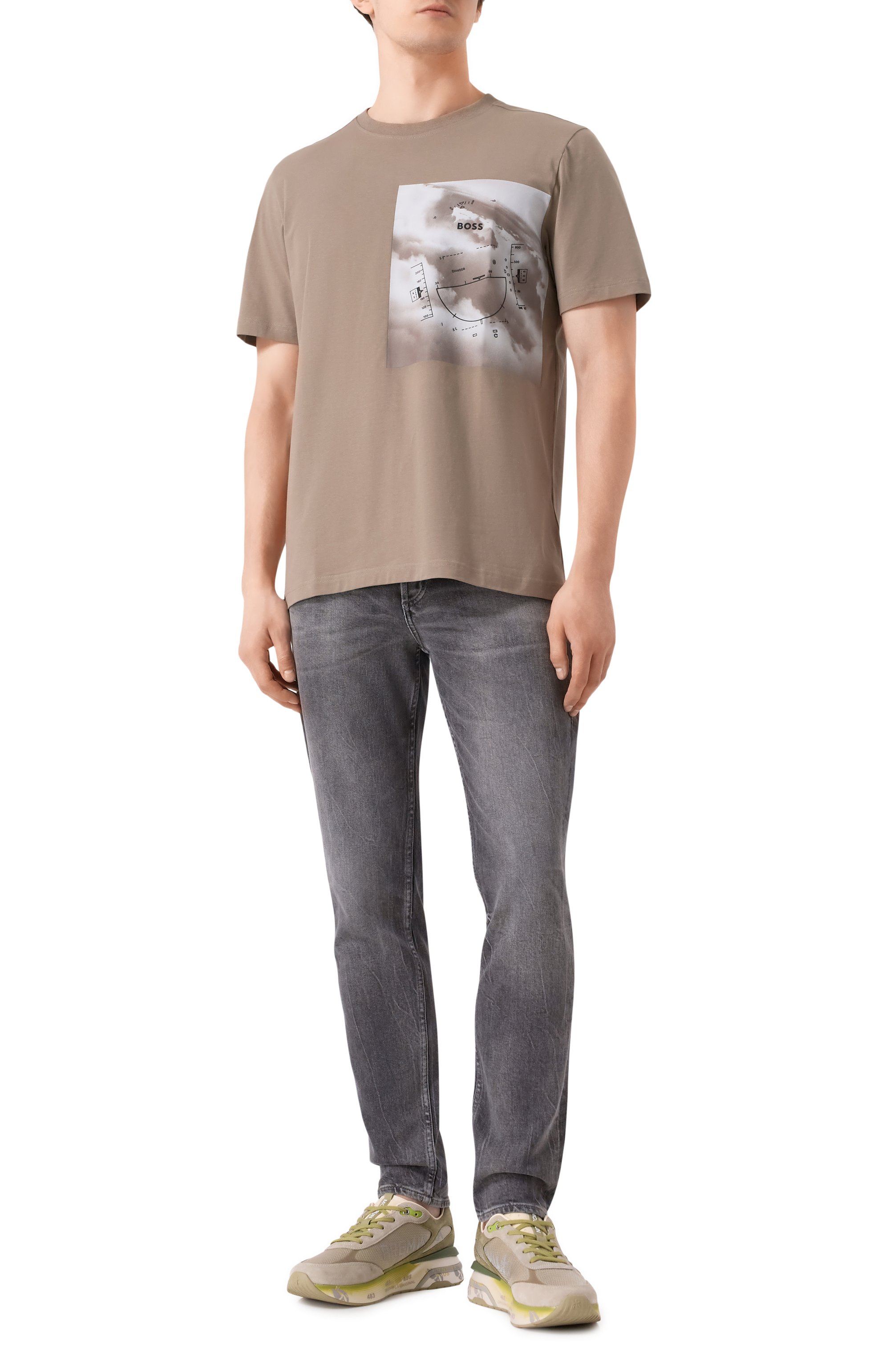 Хлопковая футболка BOSS GREEN, арт. 50533233, фото 2