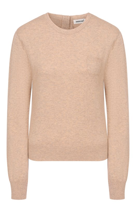 Пуловер из шерсти и хлопка Undercover UP1F1902 Бежевый UP1F1902
