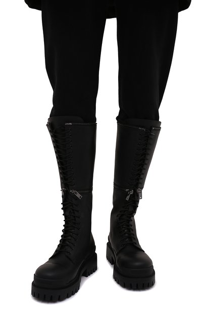 Кожаные ботинки master BALENCIAGA черного цвета по цене 143000 руб., арт. 664598/WA901, фото 3 Кожаные ботинки master BALENCIAGA, арт. 664598/WA901, фото 3