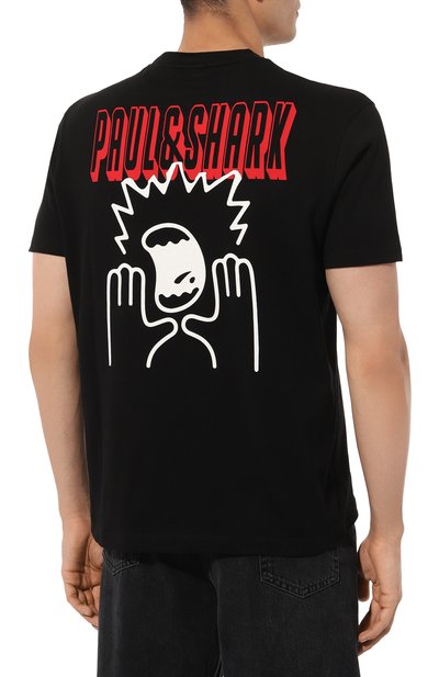 Хлопковая футболка PAUL&SHARK, арт. 14311618/011, фото 4