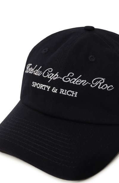Хлопковая бейсболка sporty & rich х hotel du cap-eden-roc SPORTY AND RICH, арт. AC040501651BL32, фото 4