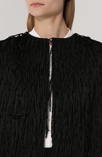 Пальто прямого кроя с круглым вырезом и бахромой TOM FORD, арт. CP1376/SDE123, фото 5