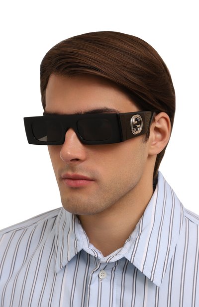 Солнцезащитные очки GUCCI черного цвета по цене 39100 руб., арт. GG1646S 001, фото 3 Солнцезащитные очки GUCCI, арт. GG1646S 001, фото 3