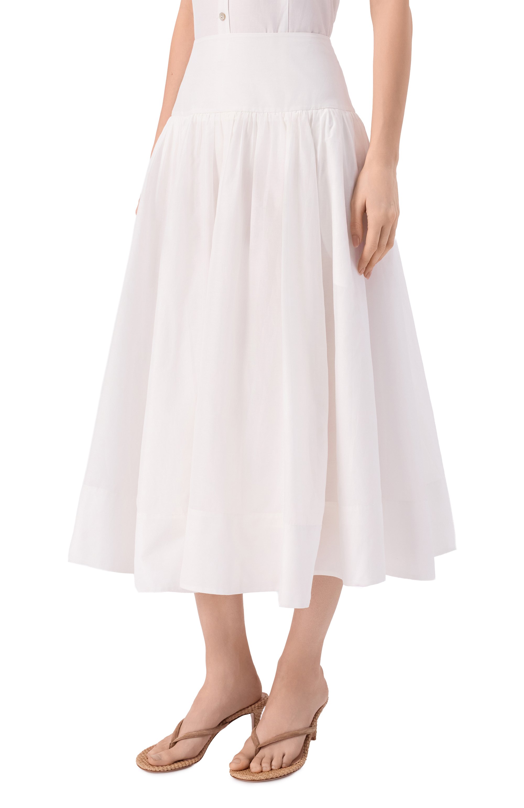 Юбка из хлопка и шелка 12 STOREEZ, арт. 137529, фото 3