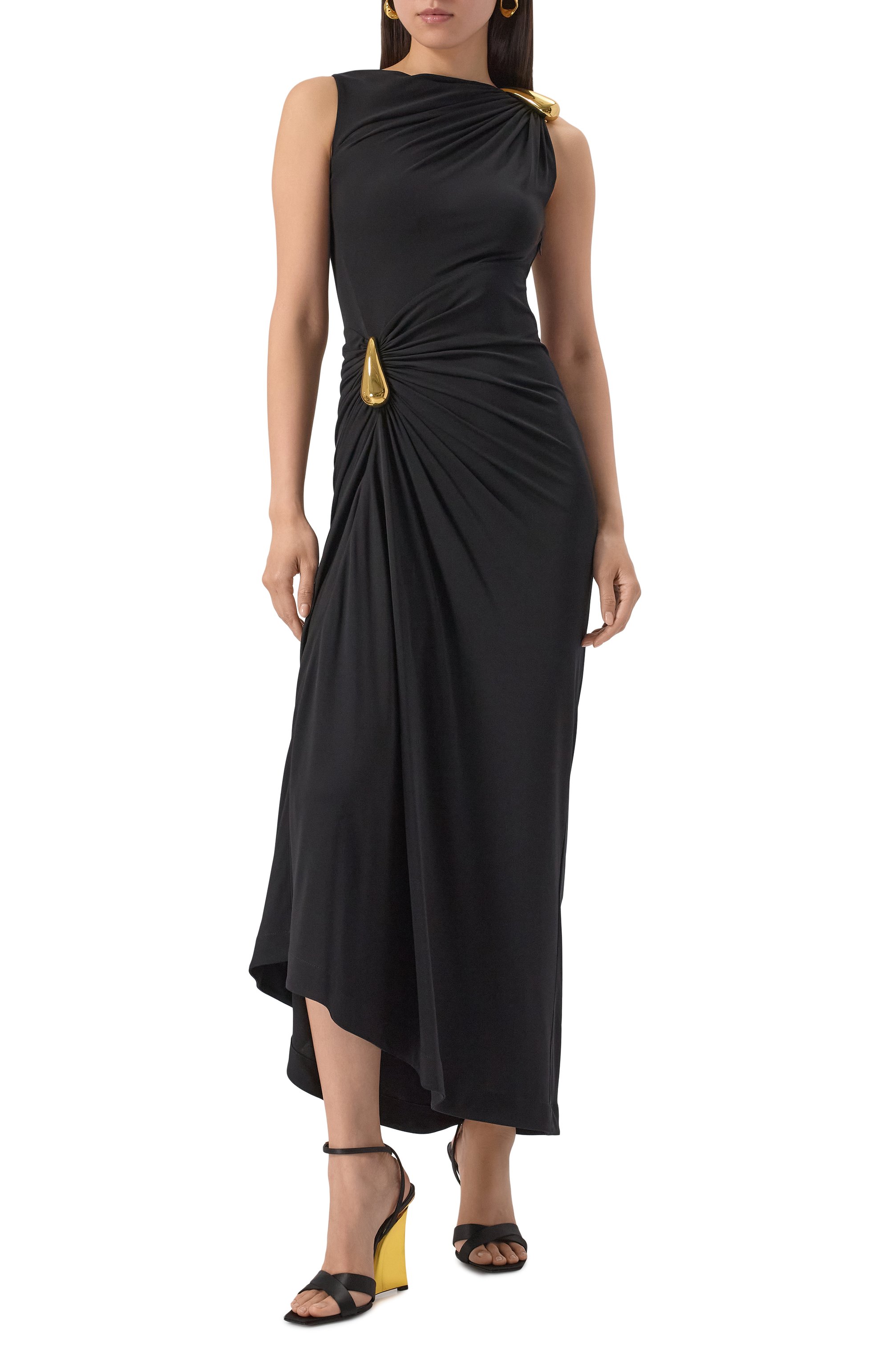 Текстильные босоножки lucienne 110 SAINT LAURENT, арт. 830287/9QNA0, фото 2