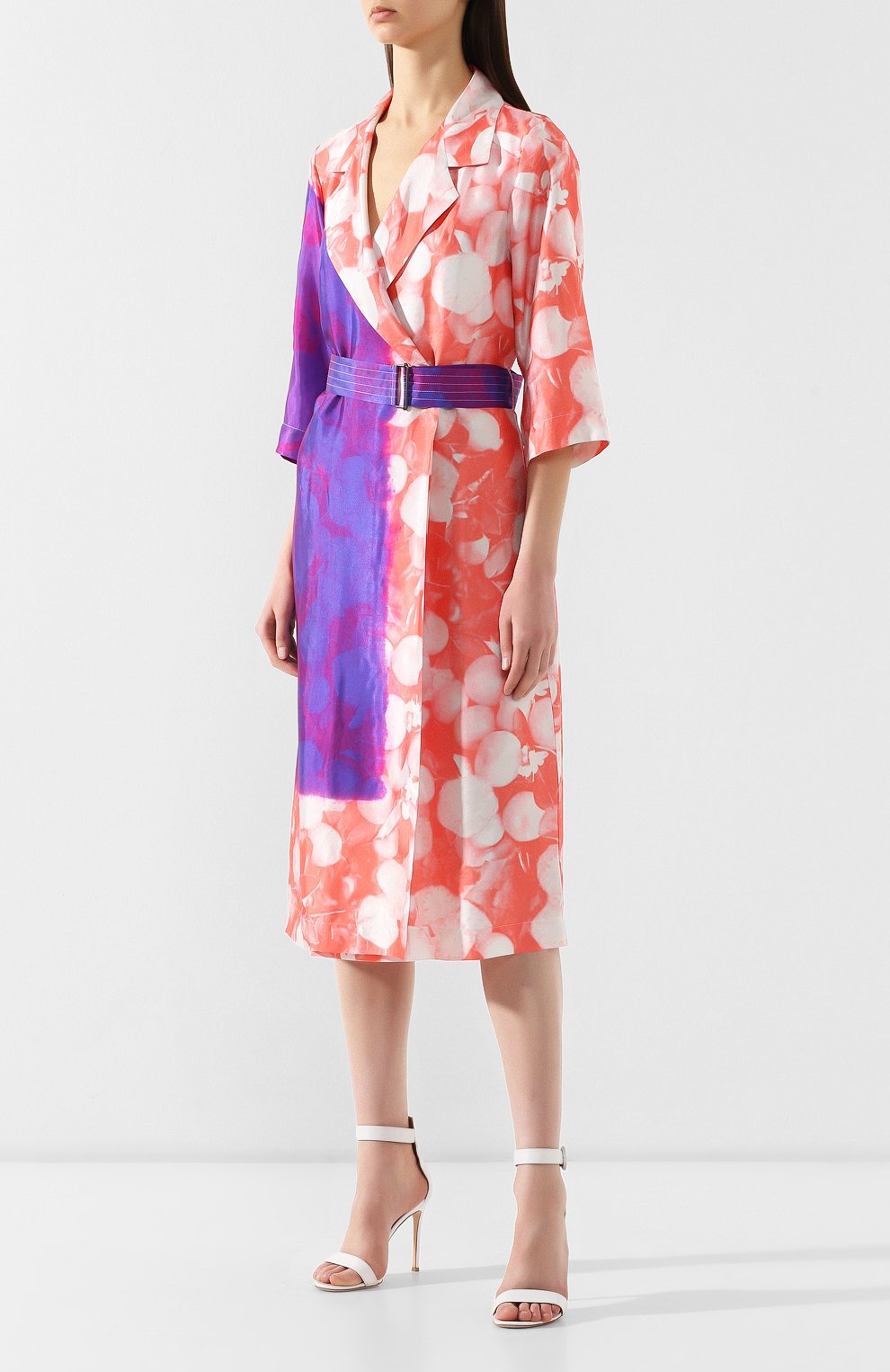 Платье с поясом DRIES VAN NOTEN розового цвета по цене 79900 руб., арт. 191-11098-7361, фото 3 Платье с поясом DRIES VAN NOTEN, арт. 191-11098-7361, фото 3