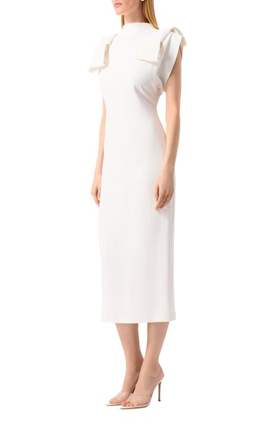 Платье из вискозы ELLYME белого цвета по цене 44900 руб., арт. 00196, фото 3 Платье из вискозы ELLYME, арт. 00196, фото 3