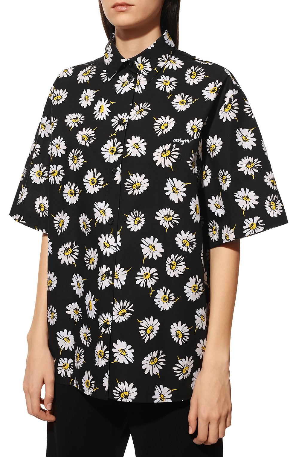 Хлопковая рубашка MSGM, арт. 3242MDE116 227350, фото 3