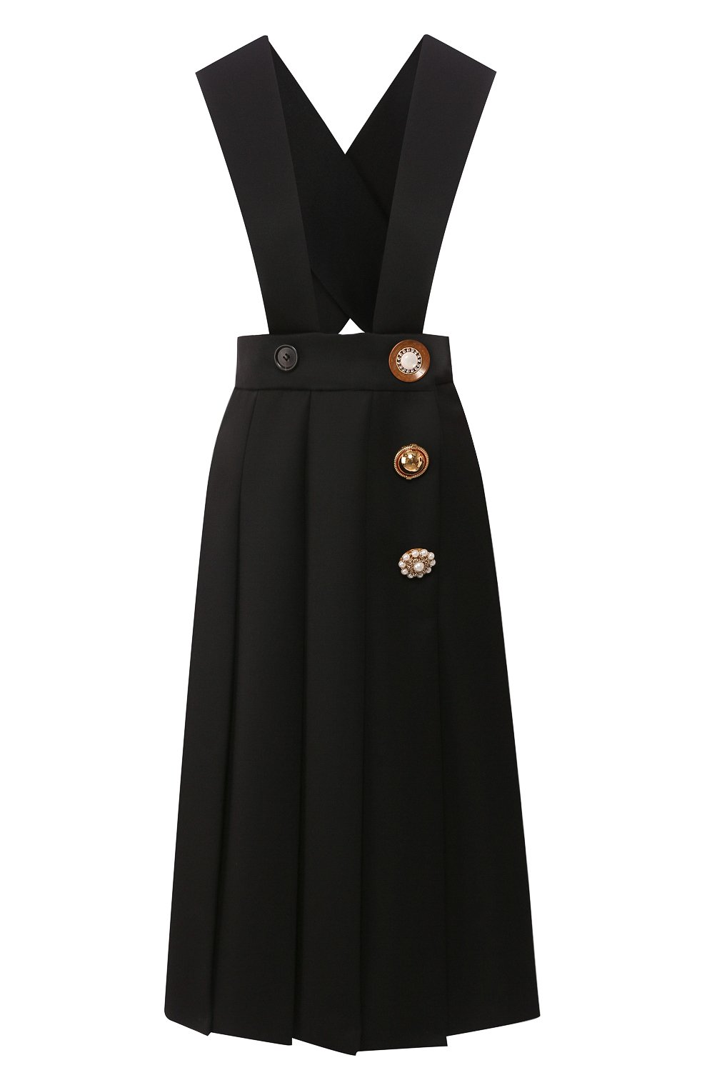 Шерстяное платье MIU MIU черного цвета по цене 150000 руб., арт. MF3719-BXO-F0002, фото 1 Шерстяное платье MIU MIU, арт. MF3719-BXO-F0002, фото 1