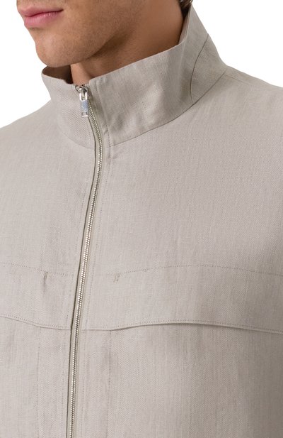 Льняной бомбер 12 STOREEZ, арт. 132378, фото 5