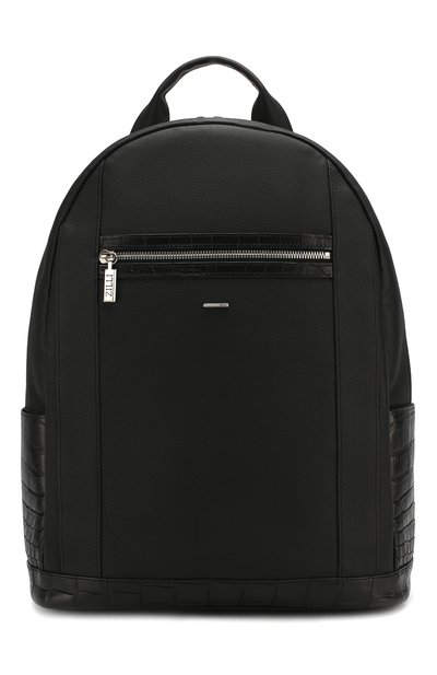 Рюкзак с отделкой из кожи аллигатора ZILLI, арт. MJP-0BR03-A0490/0001/AMIS, фото 1