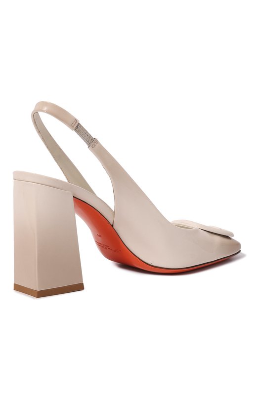 Кожаные туфли Santoni WDMP70407HA2TTV1I80 Белый  WDMP70407HA2TTV1I80 Фото 5