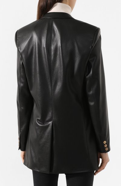 Жакет NANUSHKA черного цвета по цене 99100 руб., арт. CANCUN_BLACK_VEGAN LEATHER, фото 4 Жакет NANUSHKA, арт. CANCUN_BLACK_VEGAN LEATHER, фото 4