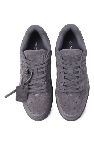 Замшевые кеды out of office OFF-WHITE темно-серого цвета по цене 79200 руб., арт. 0MIA189S26LEA006, фото 5 Замшевые кеды out of office OFF-WHITE, арт. 0MIA189S26LEA006, фото 5
