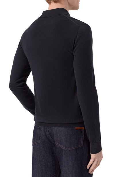 Хлопковое поло FEDELI, арт. MU0D5911/GIZA LIGHT DUSTY, фото 4