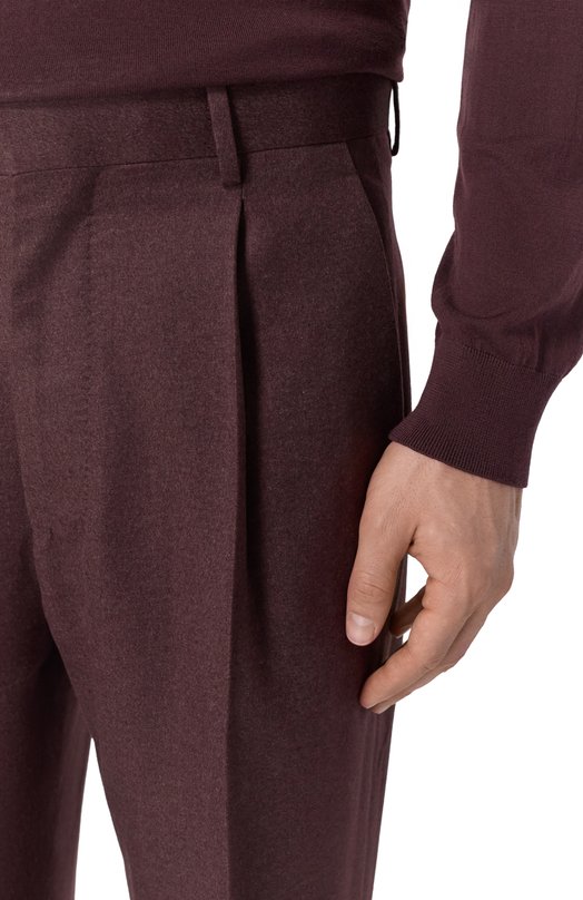 Брюки из кашемира и шерсти норки MVST M25.1MM.T002/F067 Коричневый  M25.1MM.T002/F067 Фото 5