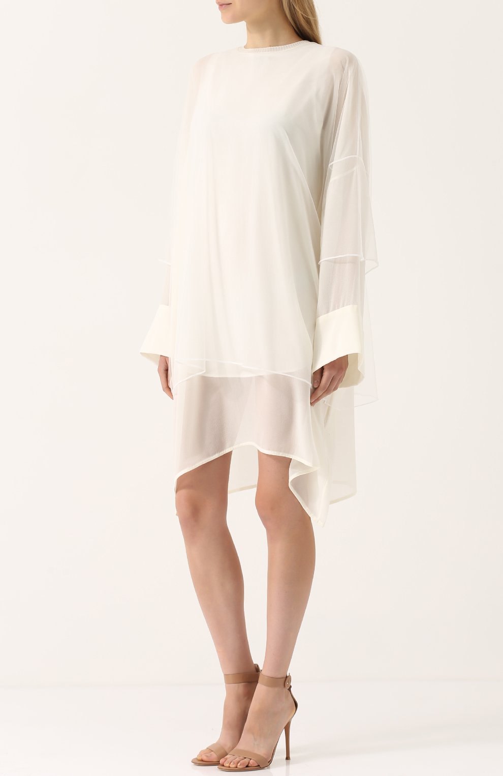 Платье-миди свободного кроя с длинным рукавом ISABEL BENENATO, арт. DJ32F17, фото 3