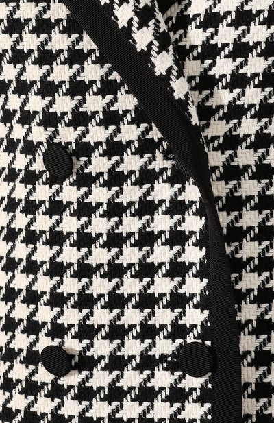 Двубортный жакет MSGM черно-белого цвета по цене 61350 руб., арт. 2841MDA193 207109, фото 5 Двубортный жакет MSGM, арт. 2841MDA193 207109, фото 5