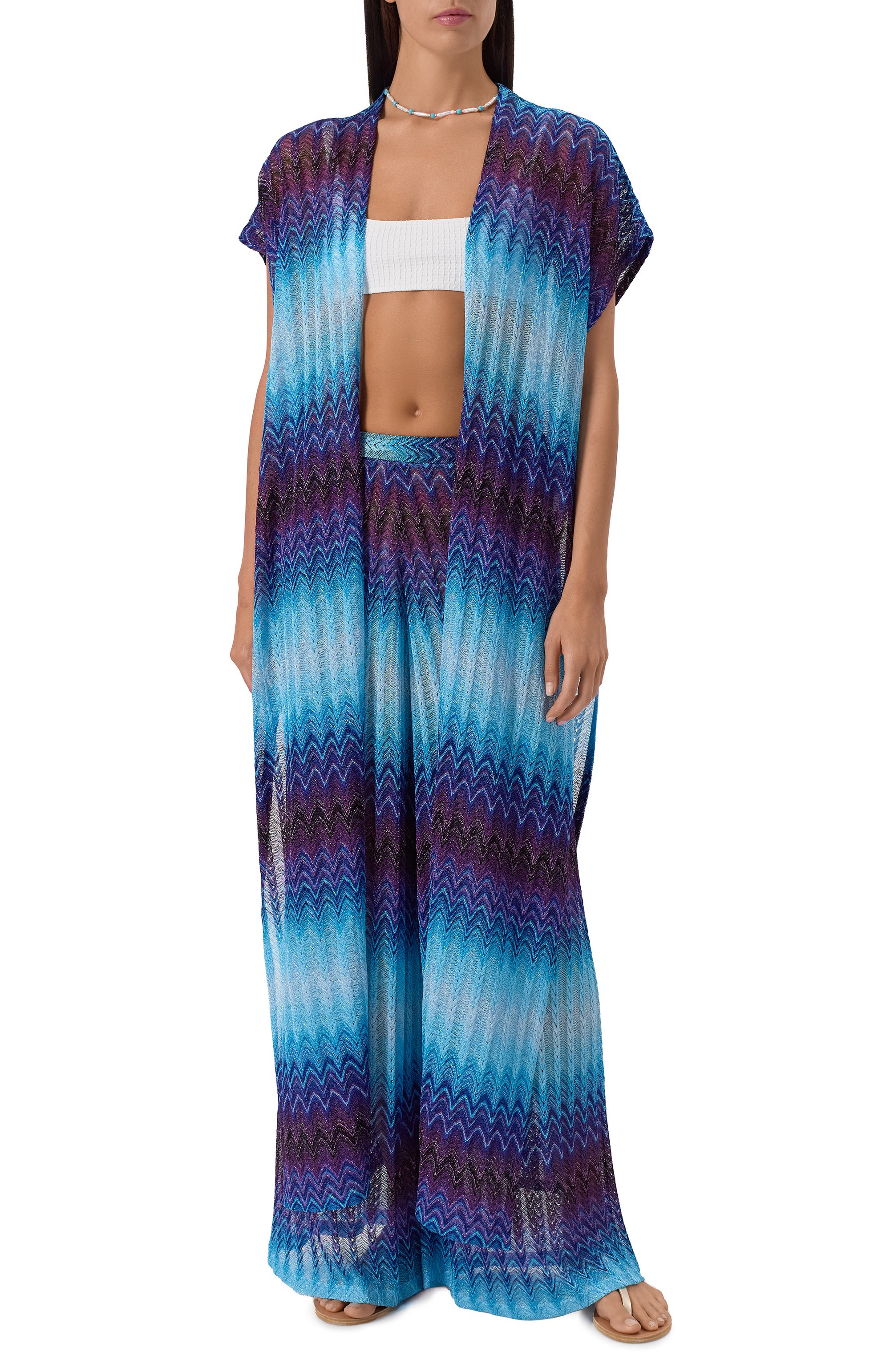 Туника из вискозы MISSONI разноцветного цвета по цене 121500 руб., арт. MS25SQ1R/BR012U, фото 3 Туника из вискозы MISSONI, арт. MS25SQ1R/BR012U, фото 3