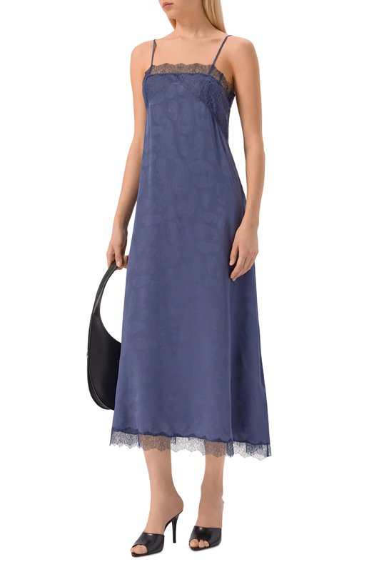 Шелковое платье Zadig and Voltaire WWDR02642 Синий  WWDR02642 Фото 2