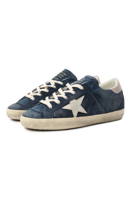 Замшевые кеды Super-Star LTD Golden Goose Deluxe Brand GWF00906.F007595 Синий GWF00906.F007595