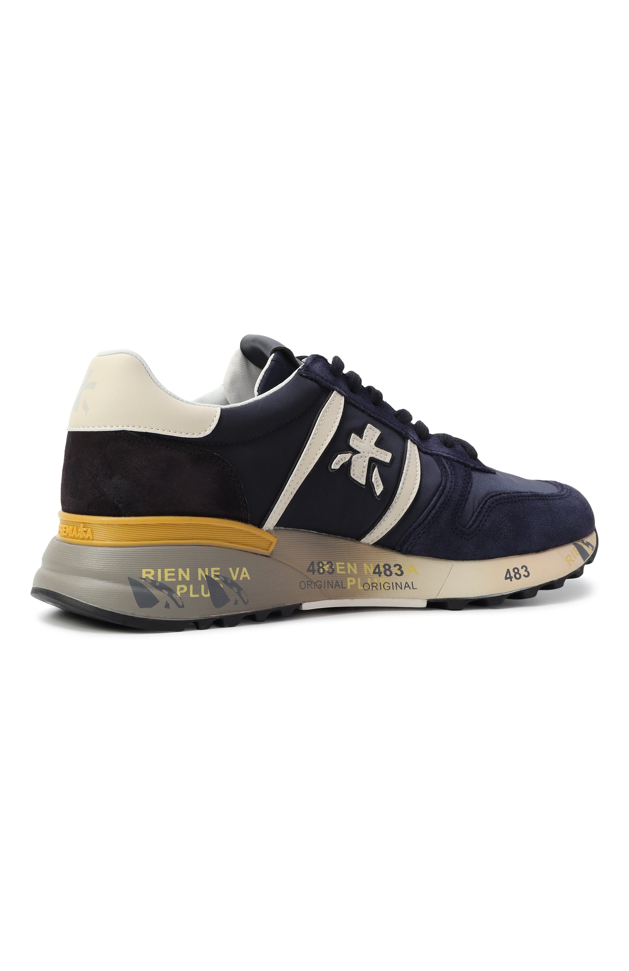 Комбинированные кроссовки lander PREMIATA темно-синего цвета по цене 29500 руб., арт. LANDER/VAR 7702, фото 5 Комбинированные кроссовки lander PREMIATA, арт. LANDER/VAR 7702, фото 5