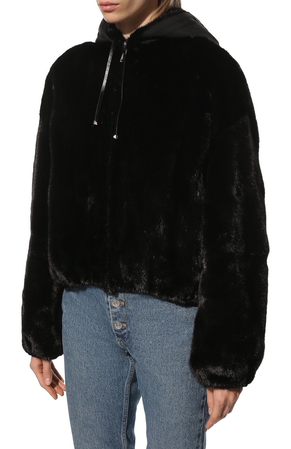 Двусторонняя шуба из меха норки VALENTINO, арт. UF3FBB931AF, фото 3