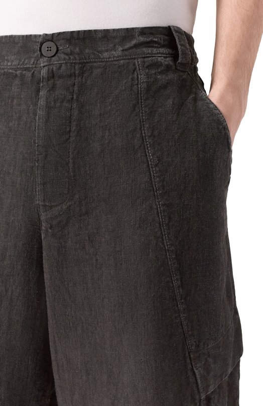 Льняные брюки-карго Transit CFUTRCH176E Серый  CFUTRCH176E Фото 5