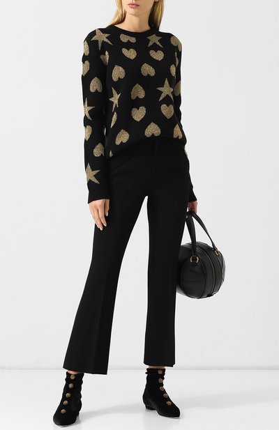 Шерстяной пуловер с вышитым принтом GUCCI, арт. 543445/X936B, фото 2
