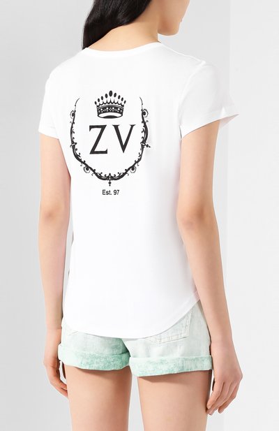 Хлопковая футболка ZADIG AND VOLTAIRE, арт. SJTR1806F, фото 4